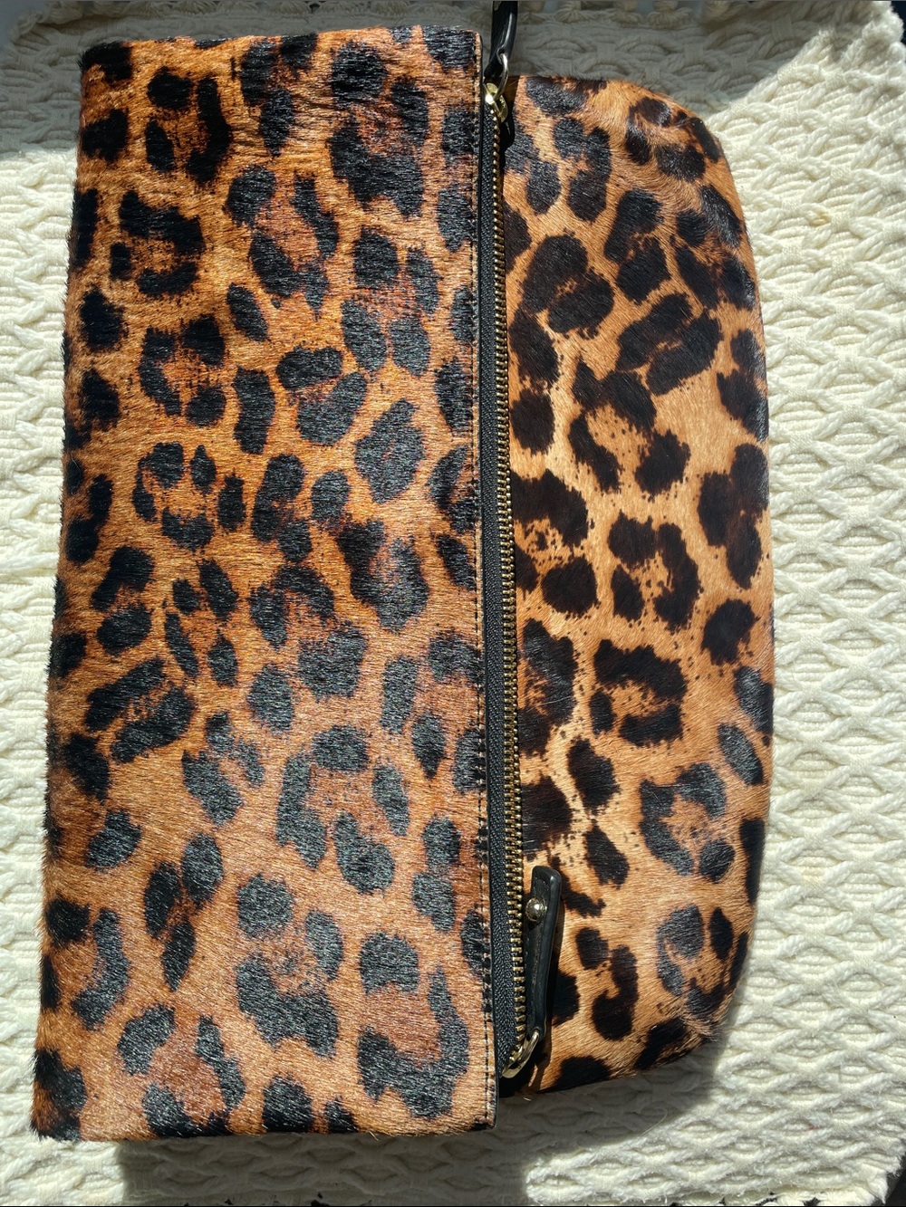 TALBOTS LEOPARD ENVELOPE BAG